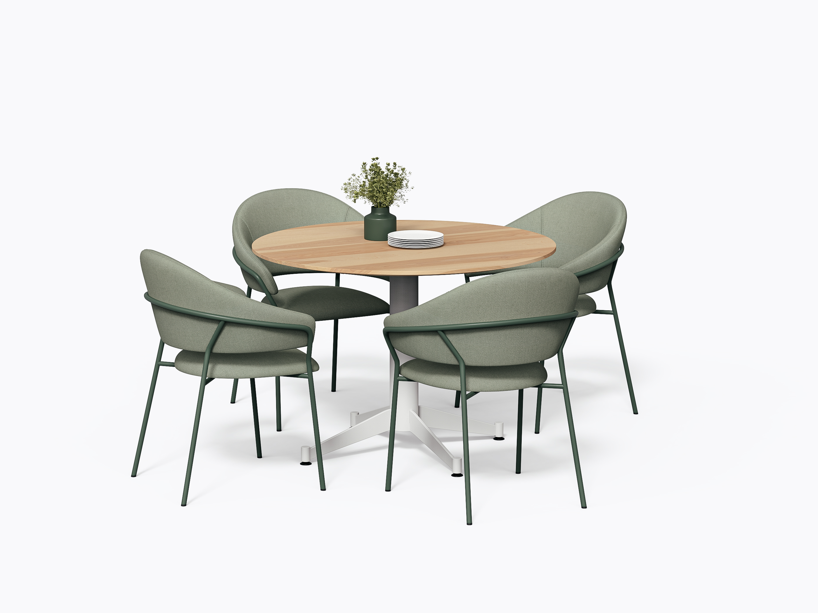 Norman XL Table - D42"  - Yellow Birch