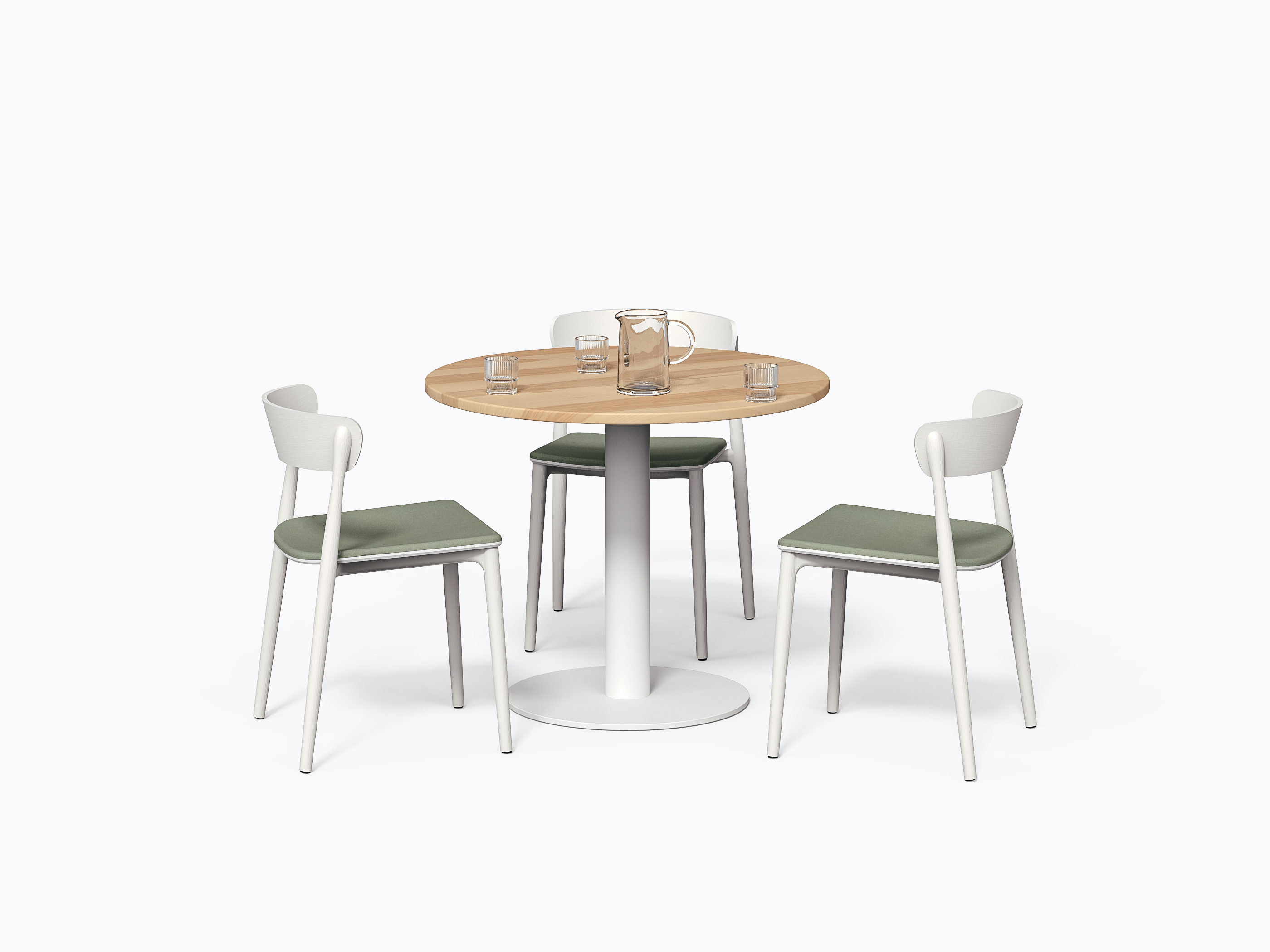 Olson XL Table - D36" X 29.5"(h) - Yellow Birch