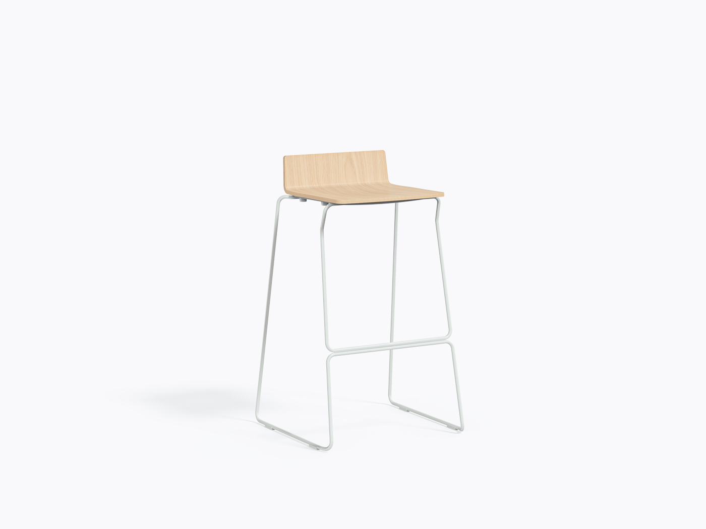 Osaka 5717 Bar Stool - Ash / White BI