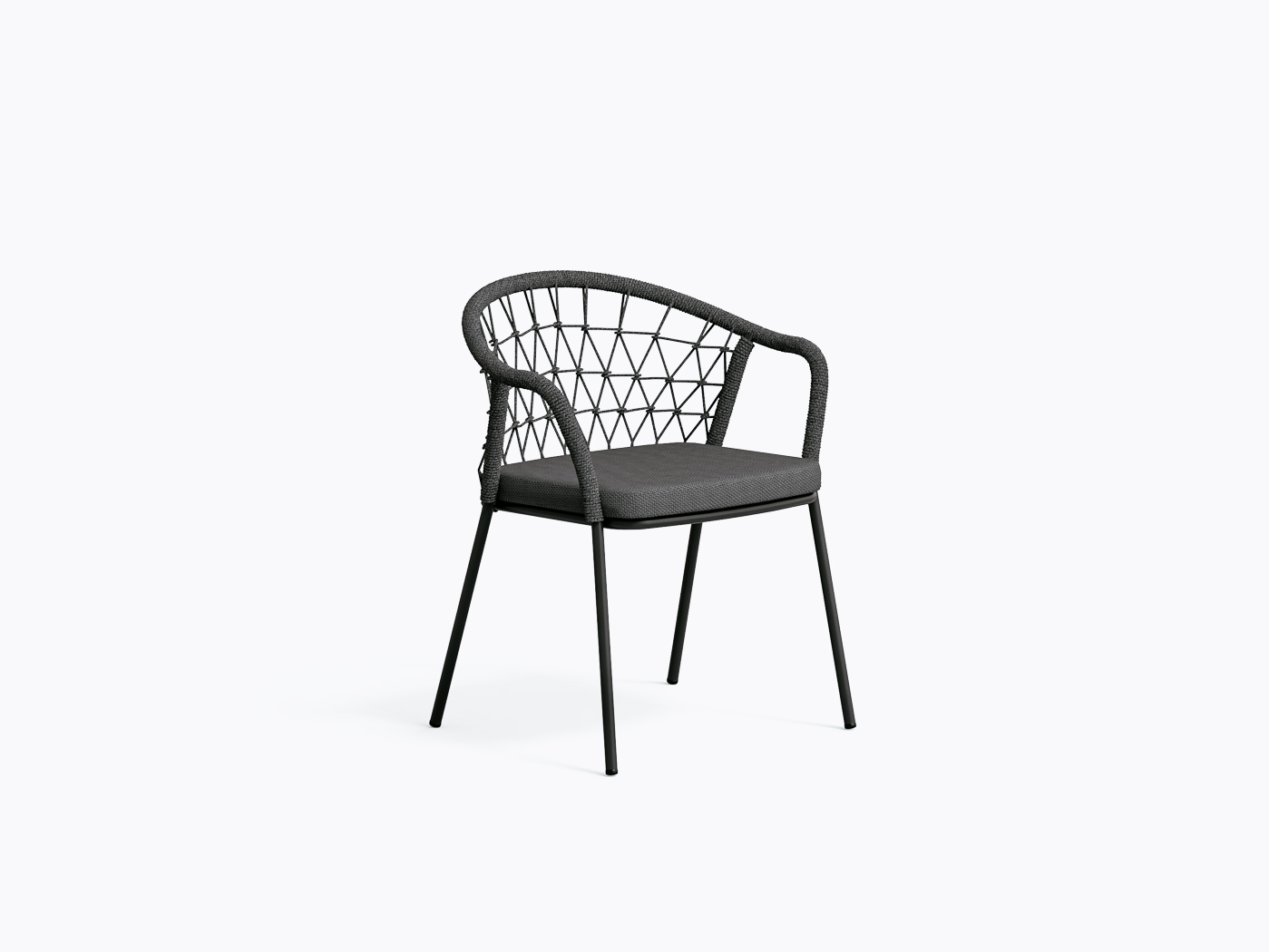 Panarea 3675 Outdoor chair - Black Npe