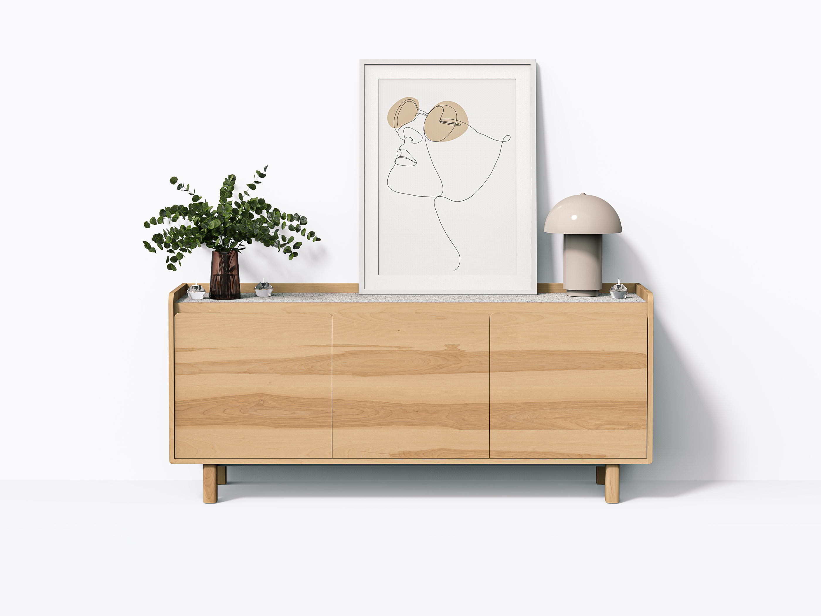 Paxson Sideboard - 72" - Yellow Birch