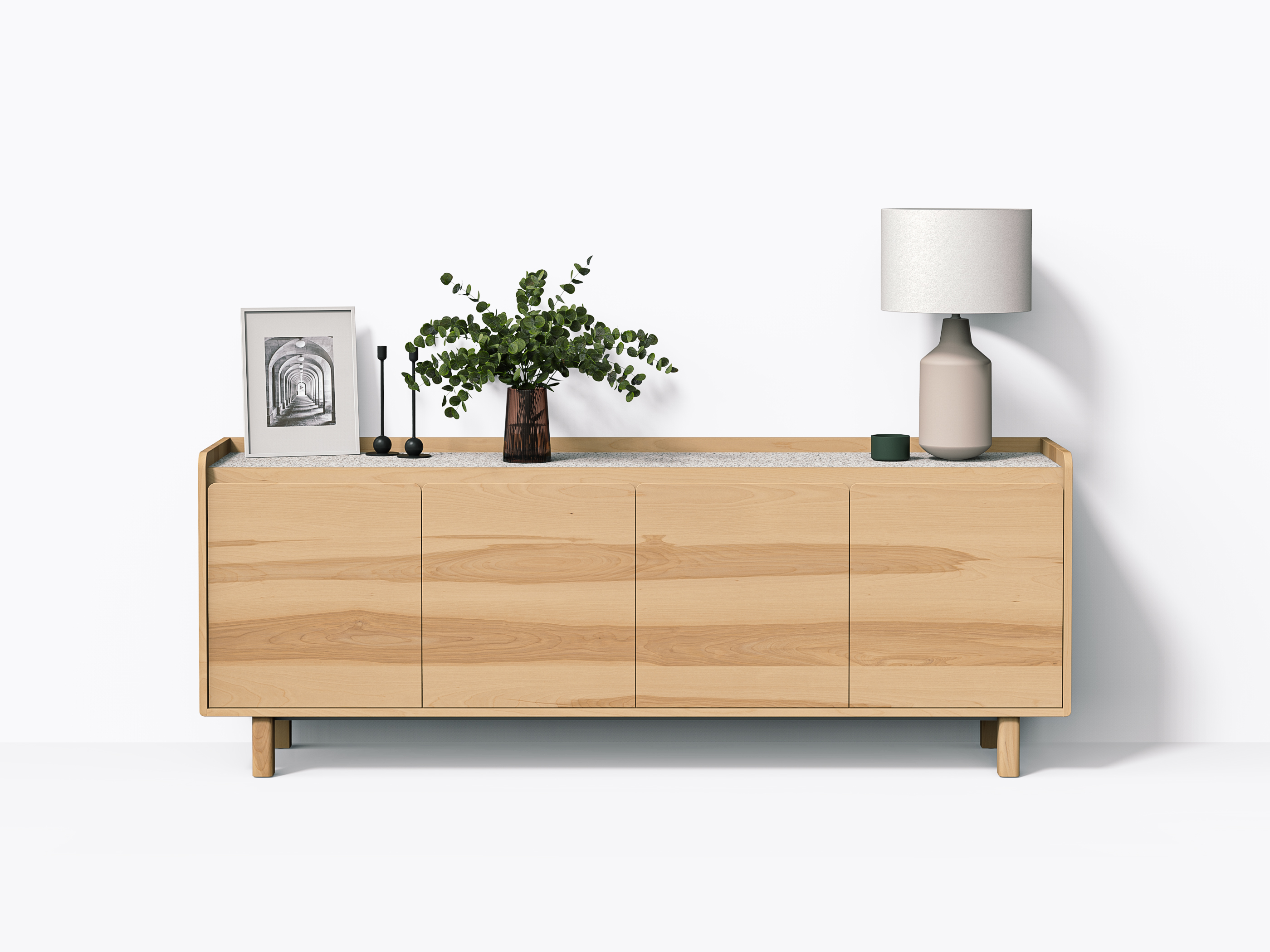 Paxson Sideboard - 84" - Yellow Birch