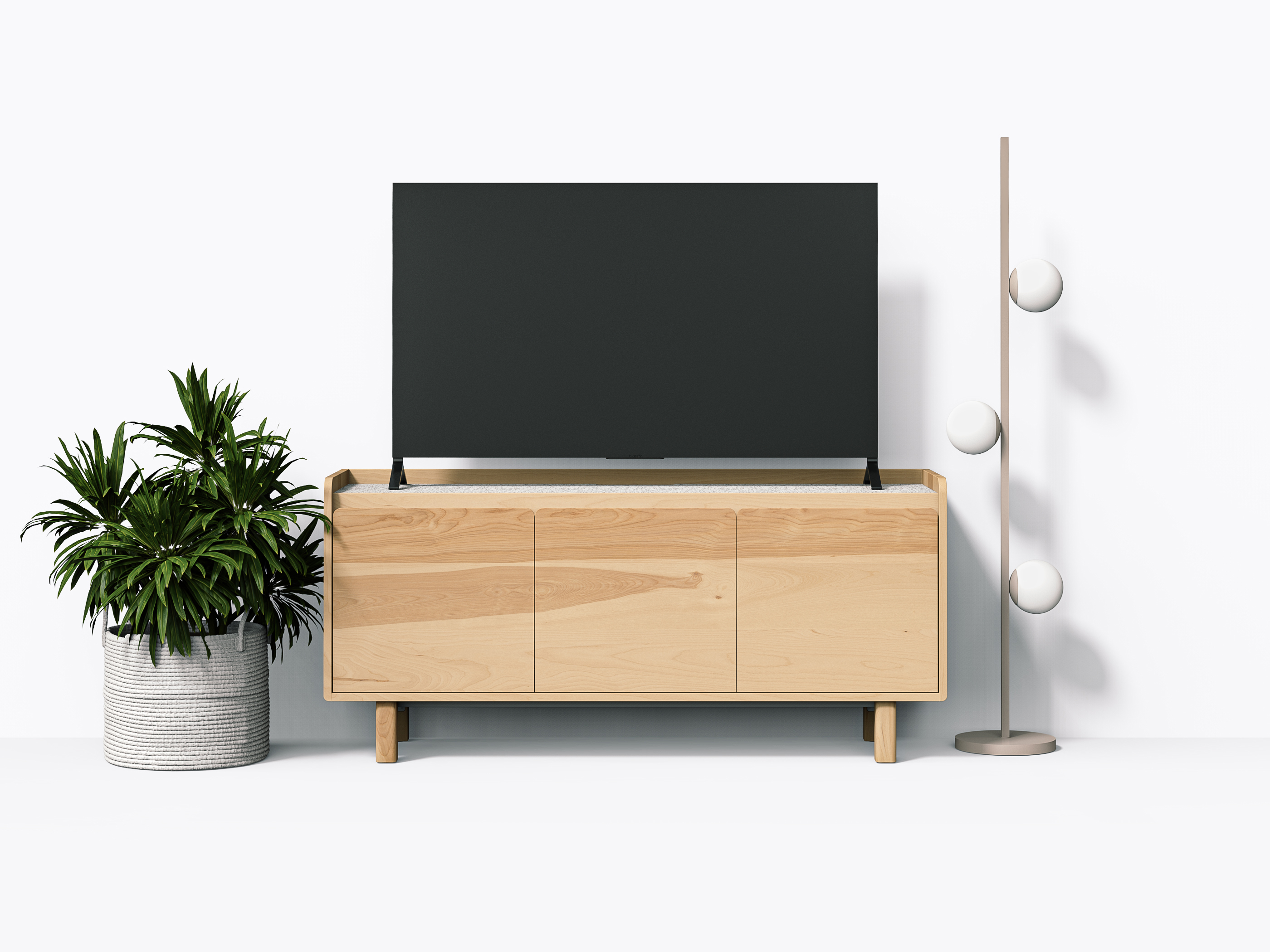 Meuble TV Paxson - 60" - Merisier