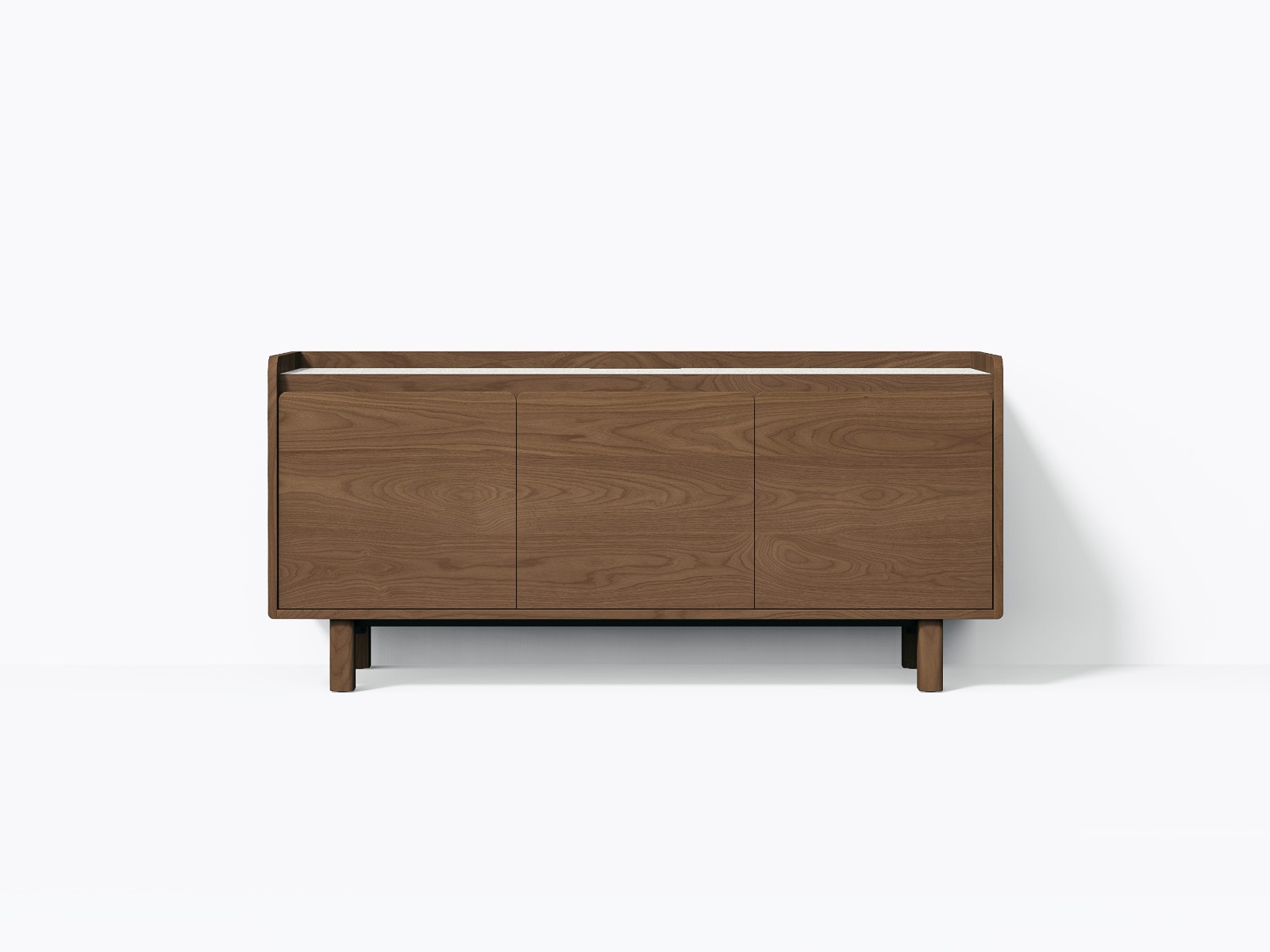 Meuble TV Paxson en noyer - 60″