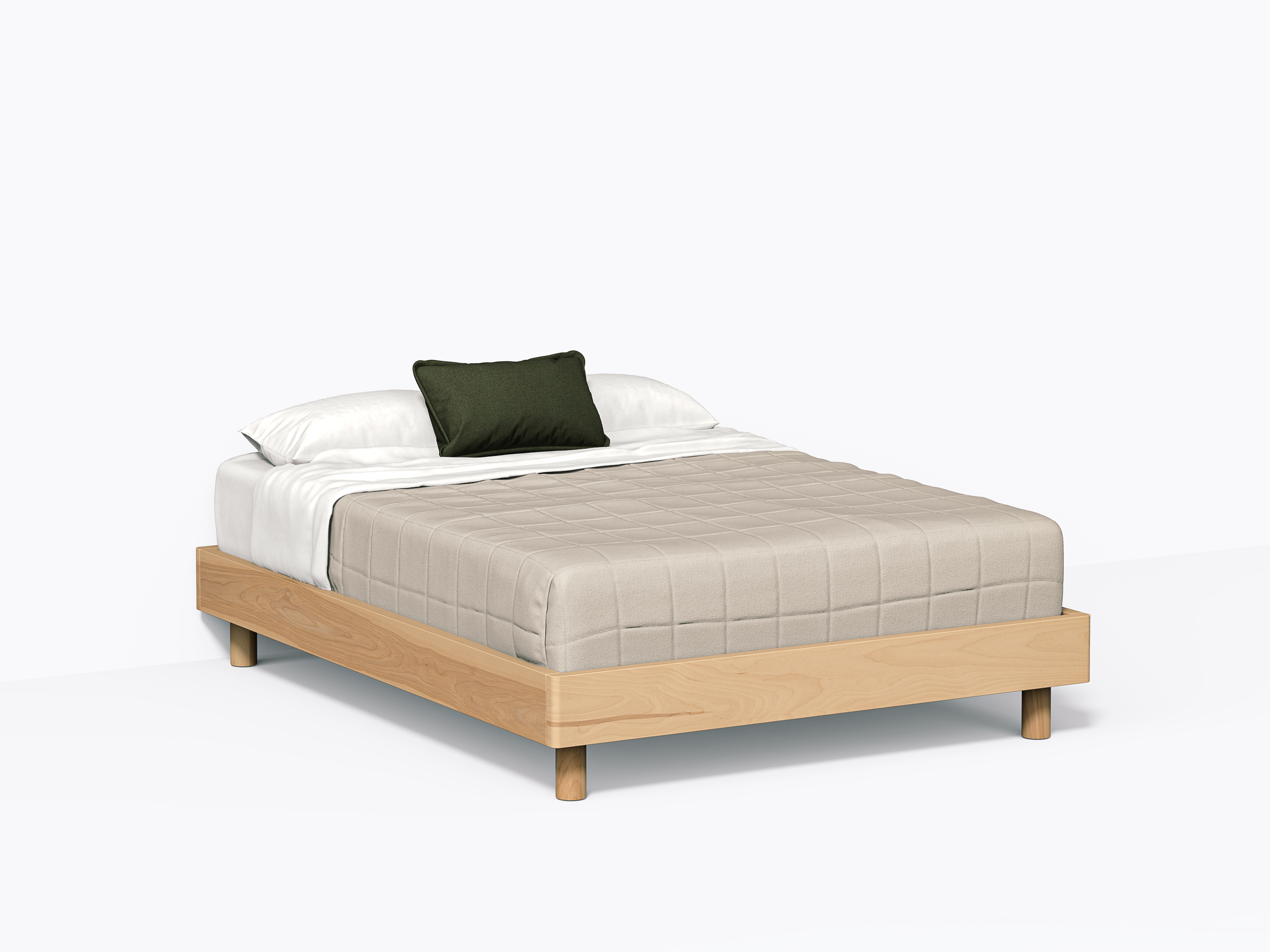 Polar Bed, Queen in Yellow Birch