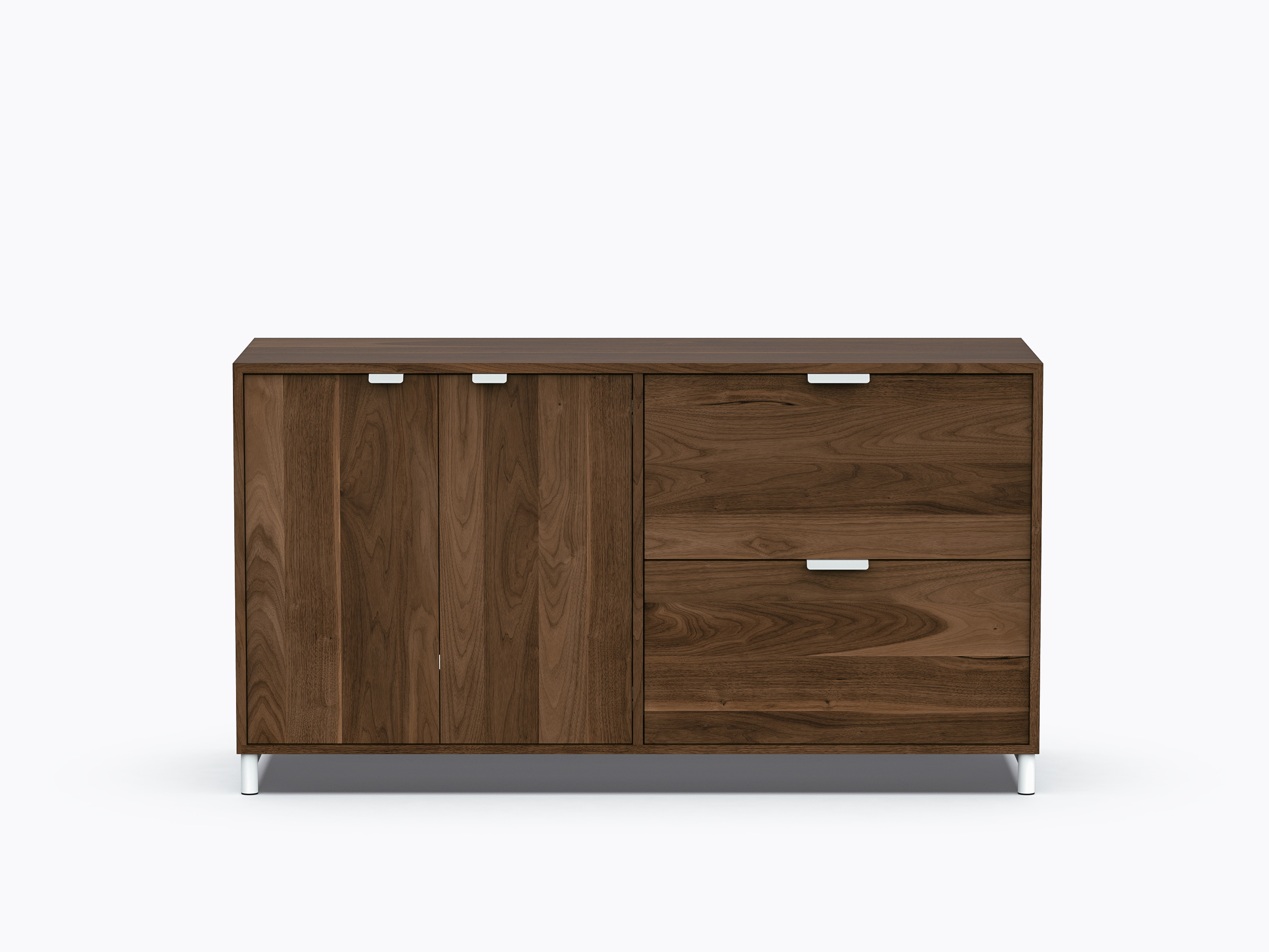 Ricardo Double Storage - 2 doors / 2 drawers - Walnut