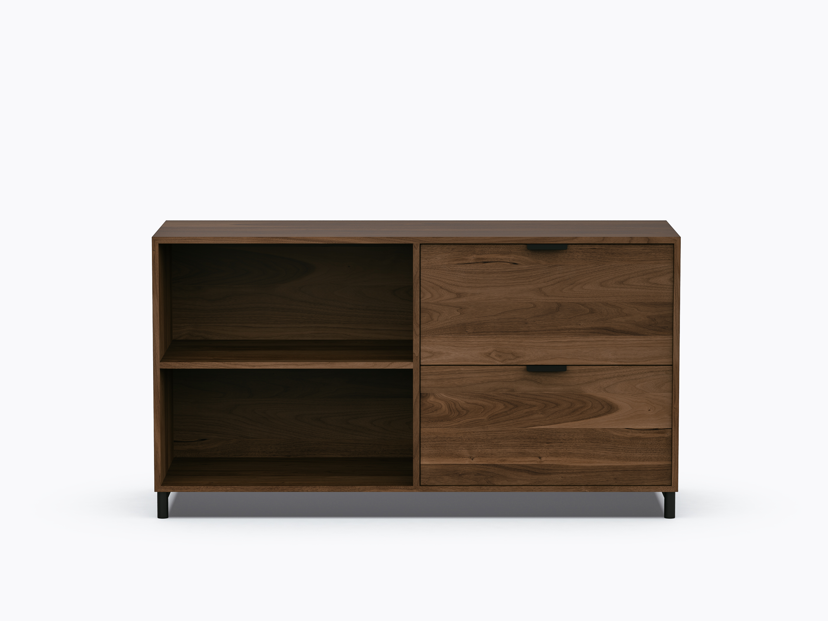 Ricardo Double Storage - 2 drawers - Walnut
