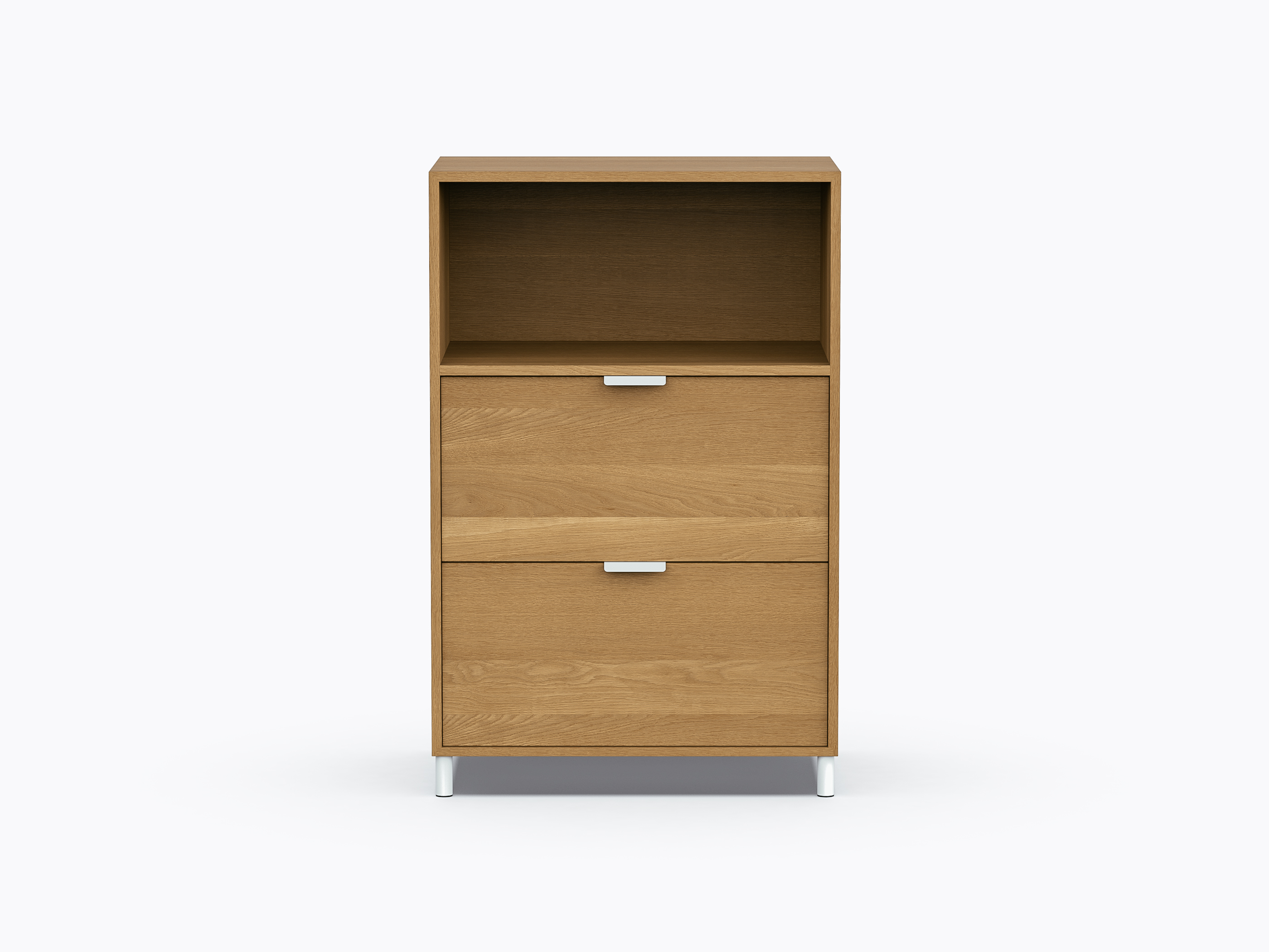 Ricardo Shelf Storage - 2 drawers - White Oak