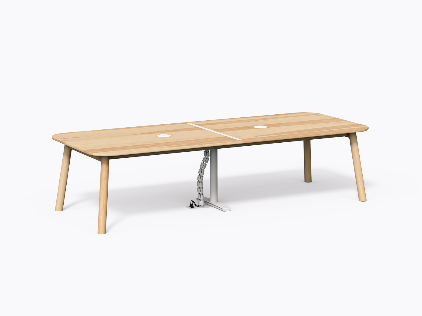 Swan Conference Table - 48 x 120 - Yellow Birch