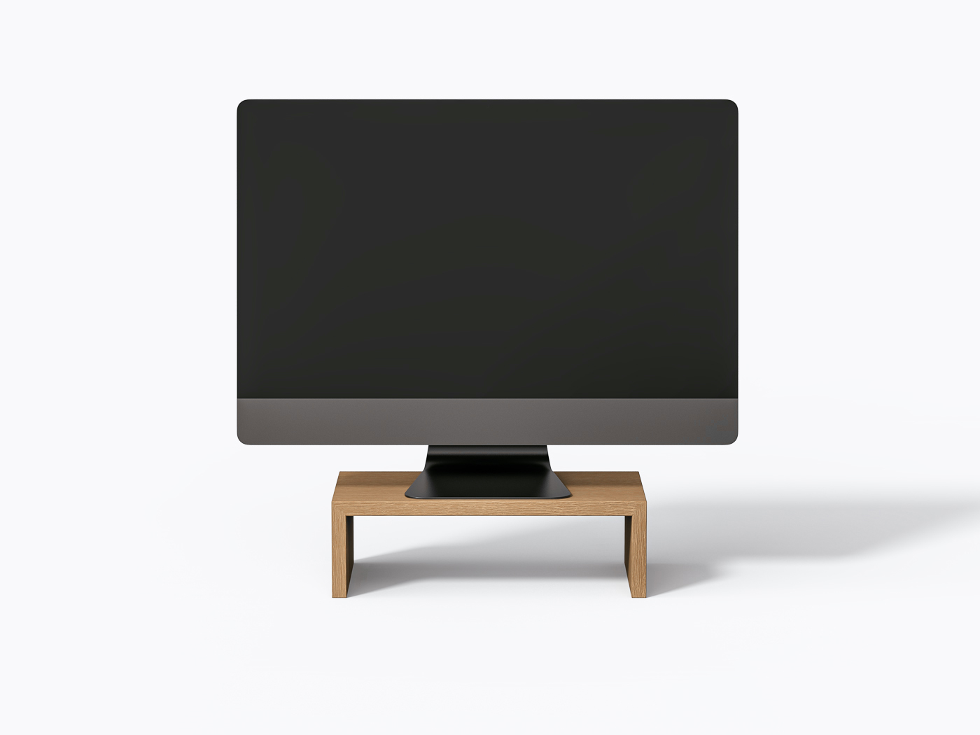 Support à écran Talu - 16" - Chêne Blanc