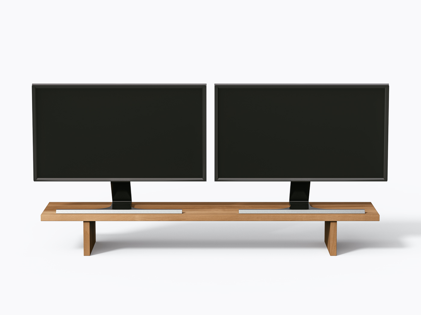 Support à écran Talu - 40" - Merisier