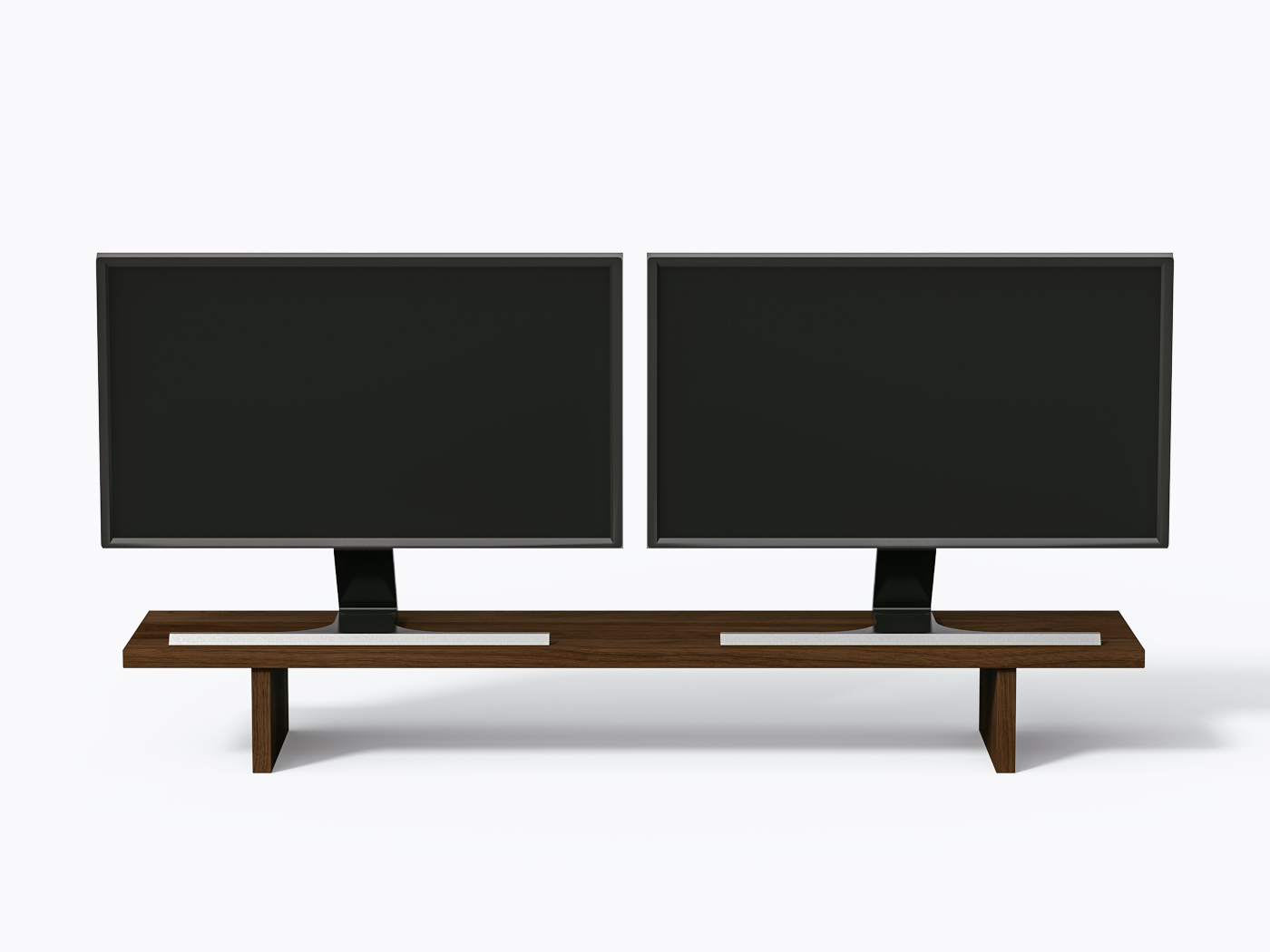 Support à écran Talu - 40" - Noyer