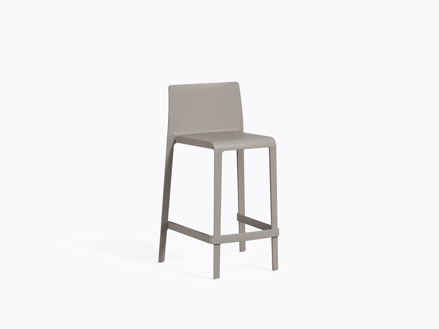 Tabouret comptoir Volt 677 - Gris BE