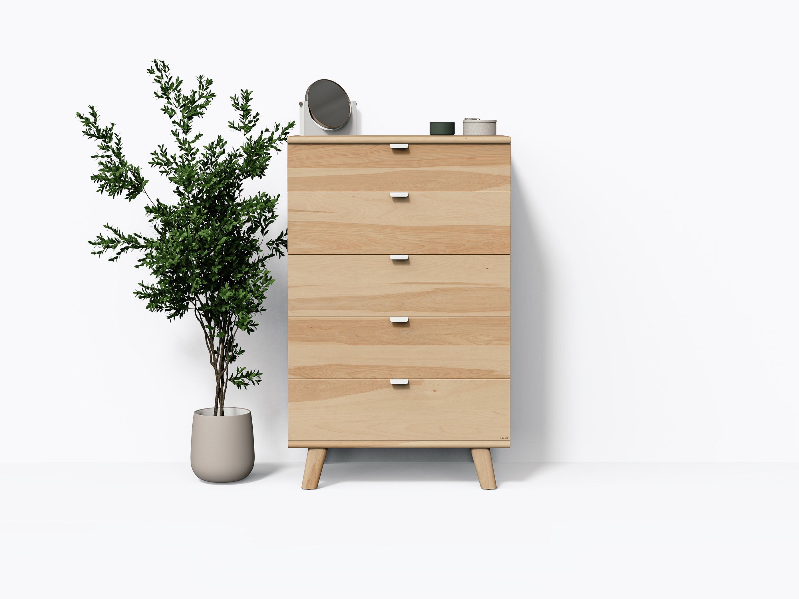 Wallace Dresser 32" 5 Drawers - Yellow Birch