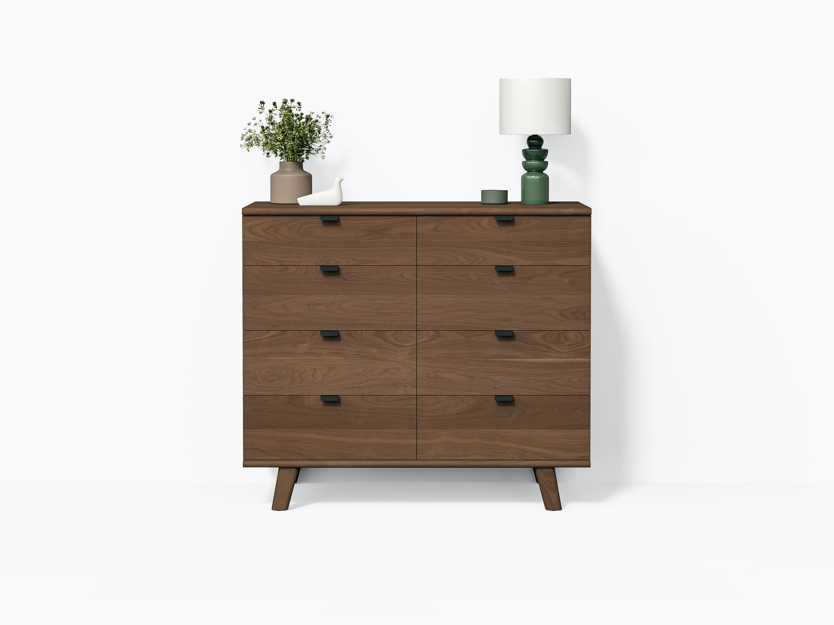 Commode Wallace 48" 8 tiroirs - Noyer