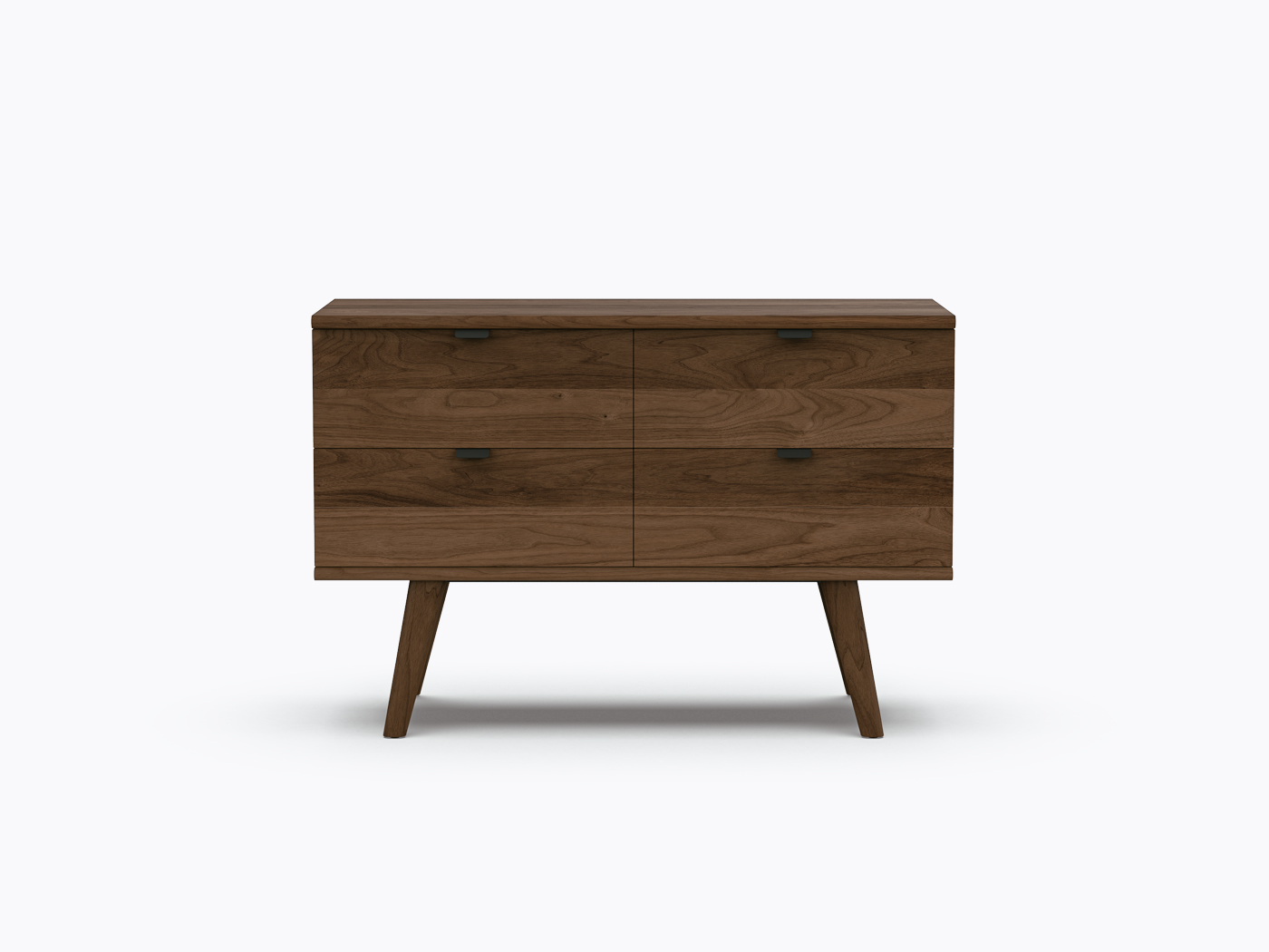 Commode Wallace en noyer 4 tiroirs