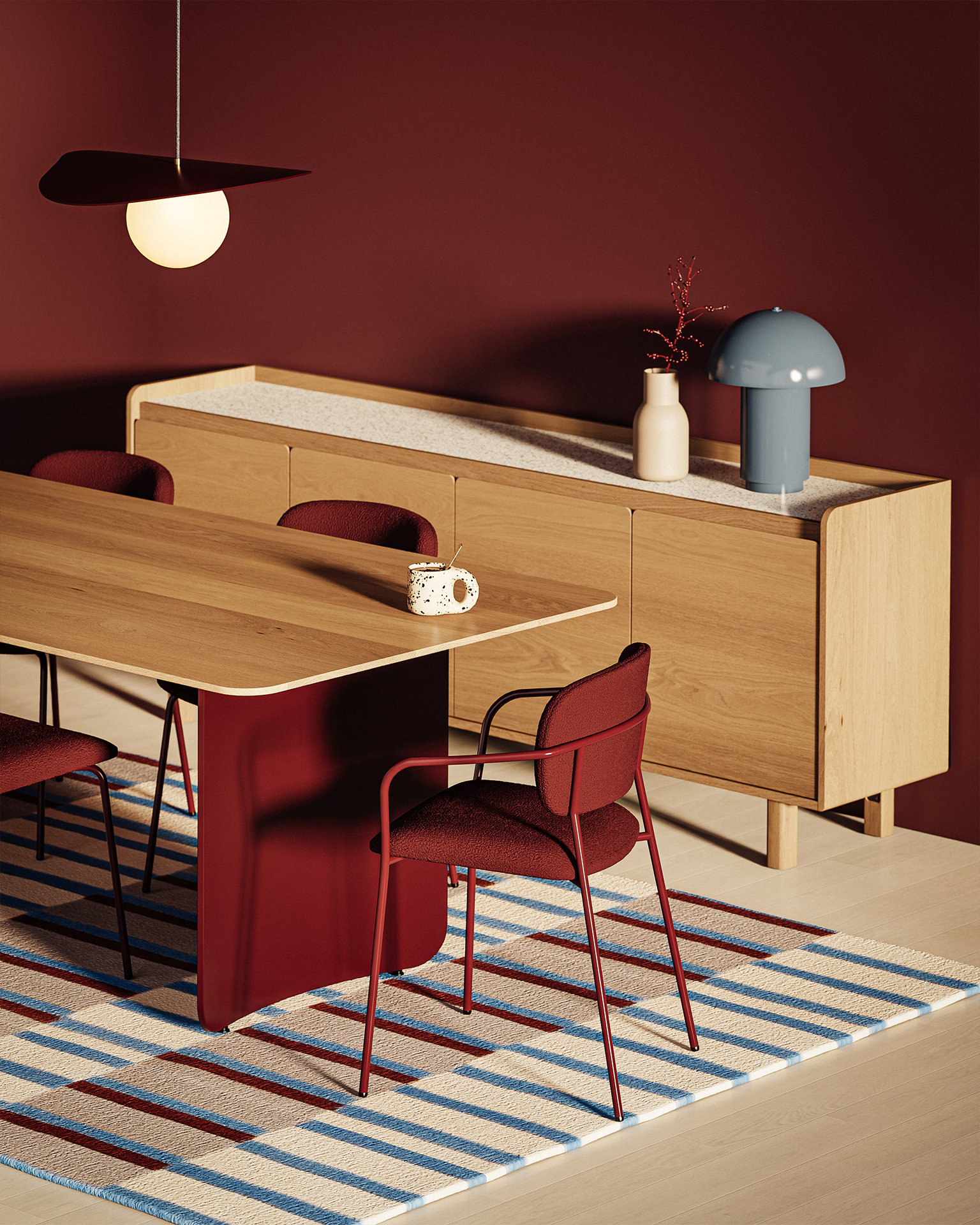 Dining room  furniture lifestyle image - mobile