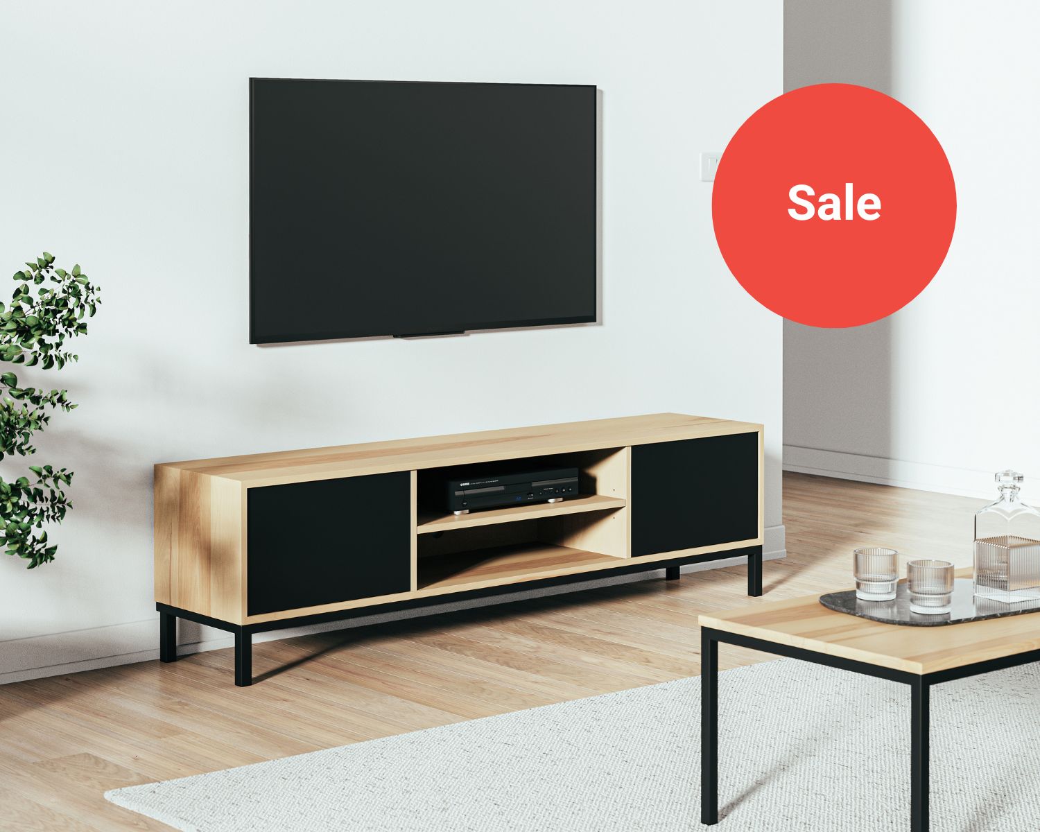 Solid Wood TV Stands Made in Canada De Gaspé